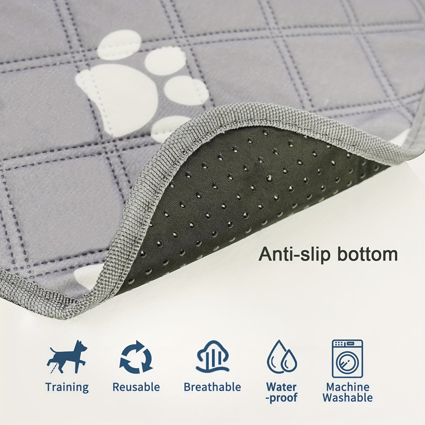 4-Pack Polyester Fiber Dog Training Pads
