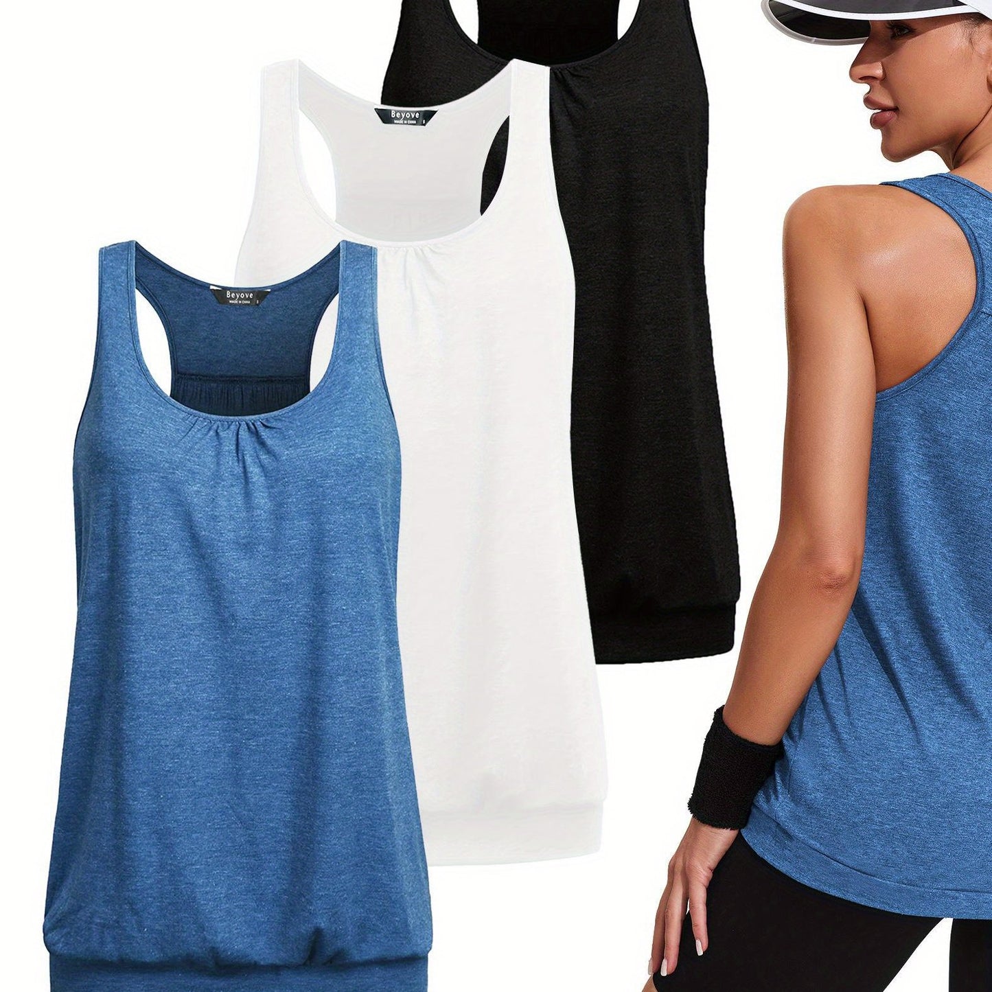 ELESOL Racerback Tank Tops for Women